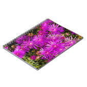 美しい紫色の氷生植物 ノートブック (左側)