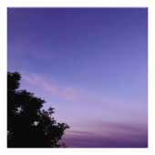 美しい紫色の空の写真の拡大 フォトプリント            (正面)