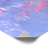 美しい紫色の花のポスター ポスター (角)