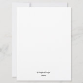 美しい紫色の花カラフルフローラ誕生日 シーズンカード (裏面)