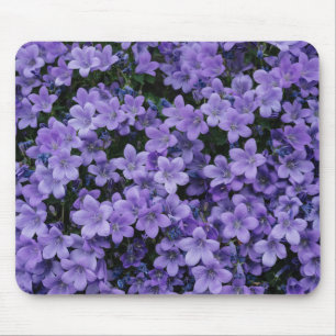 美しい紫色の花マウスマット マウスパッド