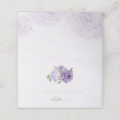 美しい紫色の花葉緑植物園 プレイスカード (外部開封)