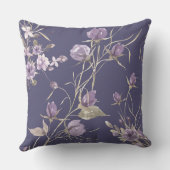 美しい紫色の花10月秋 クッション (裏面)