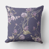 美しい紫色の花10月秋 クッション (正面)