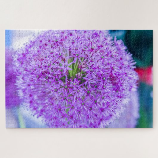 美しい紫色の花 ジグソーパズル (横)