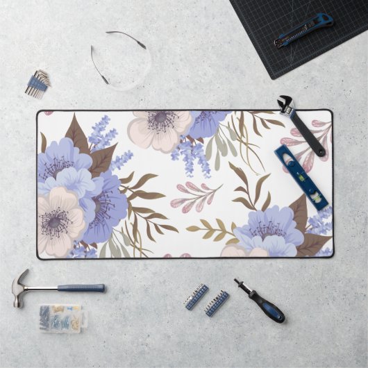 美しい紫色の花 デスクマット (ワークステーション)