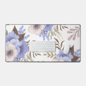 美しい紫色の花 デスクマット (キーボード&マウス)