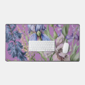 美しい紫色の花 デスクマット (キーボード&マウス)