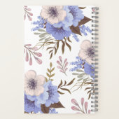 美しい紫色の花 ノートブック (裏面)