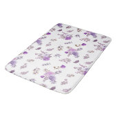 美しい紫色の花 バスマット (アングル)