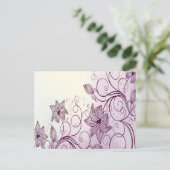 美しい紫色の花 ポストカード (スタンド正面)