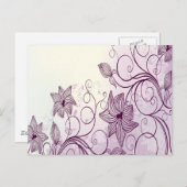 美しい紫色の花 ポストカード (正面/裏面)