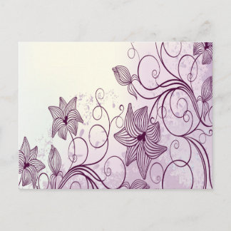 美しい紫色の花 ポストカード