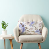 美しい紫色の花 ランバークッション (椅子)