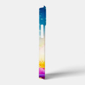 美しい紫色の蓮の花、湖、青い、禅 Case-Mate iPhoneケース (裏面 / 右)
