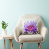 美しい紫色の蓮の花、風景 クッション (椅子)