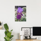 美しい紫色の虹彩花園ポスター ポスター (ホームオフィス)