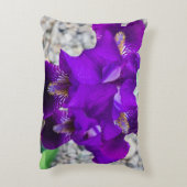 美しい紫色の虹彩 アクセントクッション (裏面(縦))