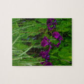 美しい紫色の虹彩 ジグソーパズル (横)