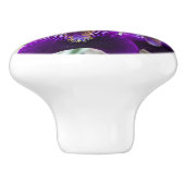 美しい紫色の虹彩 セラミックノブ (側面)