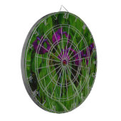 美しい紫色の虹彩 ダーツボード (正面左)