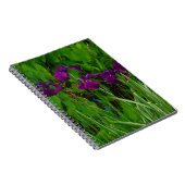 美しい紫色の虹彩 ノートブック (右側)