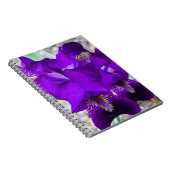 美しい紫色の虹彩 ノートブック (右側)