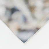 美しい紫色の虹彩 フリースブランケット (角)