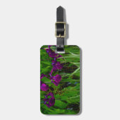 美しい紫色の虹彩 ラゲッジタグ (正面縦)