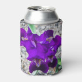 美しい紫色の虹彩 缶クーラー (缶正面)