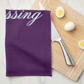 美しい紫賛美色のキッチンタオル キッチンタオル (四つ折り)