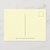 美しい紫黄色の花の感謝 ポストカード (裏面)