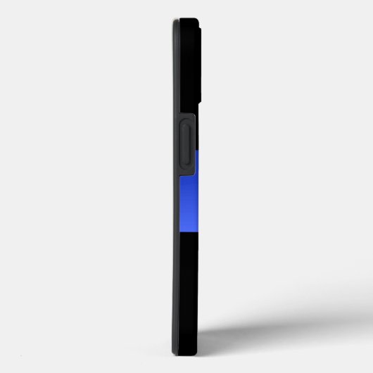 美しい細いブルーライン警察のグラデーション Case-Mate iPhoneケース (裏面 / 右)
