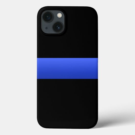 美しい細いブルーライン警察のグラデーション Case-Mate iPhoneケース (裏面)