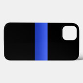 美しい細いブルーライン警察のグラデーション Case-Mate iPhoneケース (裏面 (横))
