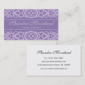 美しい紺碧の美しいコンサルタントの名刺 名刺 (正面/裏面)