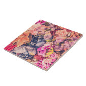 美しい組み合わせフローラ背景セラミックタイル タイル (側面)