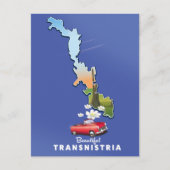 美しい経鼻線地図 インビテーションポストカード (正面)