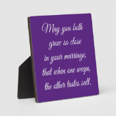 美しい結婚ことわざ卓上プラーク フォトプラーク (正面)