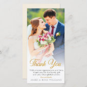 美しい結婚サンキューカード サンキューカード (正面/裏面)