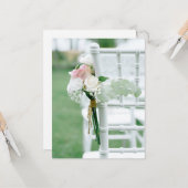 美しい結婚フラットグリーティングカード カード (正面/裏面インサイチュ)