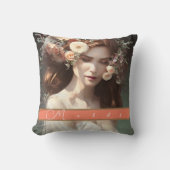 美しい結婚フローラの女嫁 クッション (正面)