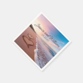 美しい結婚夏 スタンダードカクテルナプキン (角)