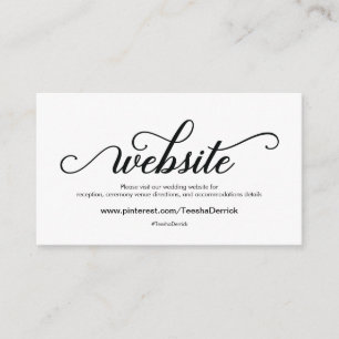 美しい結婚式のウェブサイトはエンクロージャカードを詳しく述べます エンクロージャーカード