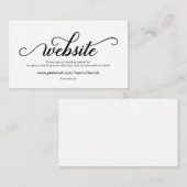 美しい結婚式のウェブサイトはエンクロージャカードを詳しく述べます エンクロージャーカード (正面/裏面)