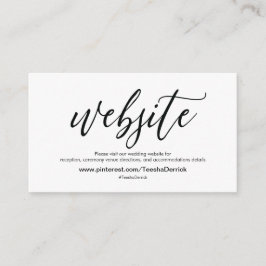 美しい結婚式のウェブサイトはエンクロージャカードを詳しく述べます エンクロージャーカード