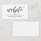 美しい結婚式のウェブサイトはエンクロージャカードを詳しく述べます エンクロージャーカード (正面/裏面)