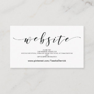 美しい結婚式のウェブサイトはエンクロージャカードを詳しく述べます エンクロージャーカード