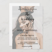 美しい結婚式の招待状 招待状 (正面/裏面)