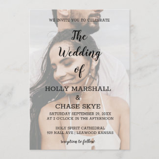 美しい結婚式の招待状 招待状